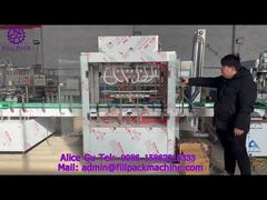 2091 M19 カザフスタン直線 6 ステーション ガラス瓶ステンレス鋼重力流充填機