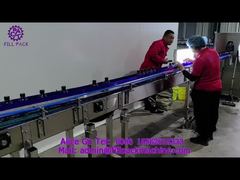 2166 M4 プラスチック ボトル自動ターンテーブル自己粘着透明両面ラベリング マシン