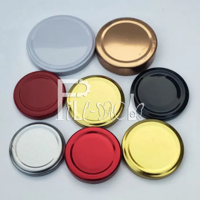 38mm 43mmジュースのガラス ビンの帽子のふた48mm 53mm 58mmのブリキの金属ねじ帽子