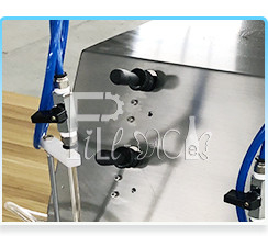 2 ヘッド缶充填炭酸機械装置半自動 330ML 90mm