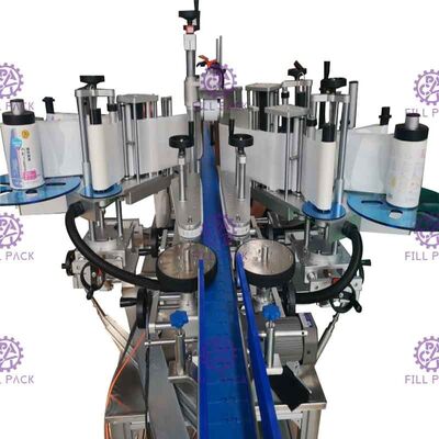 自動正方形の平らなびんの分類機械スペシャルは二重側面の付着力のステッカーを形づけた