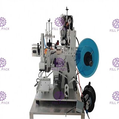 正方形のびん3の側面のために自動付着力のステッカーのびんの分類機械1800BPH半