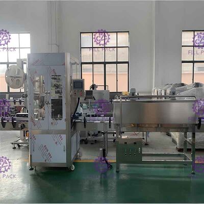 SUS304 車輪が付いている熱い詰物の収縮の袖の分類機械動産