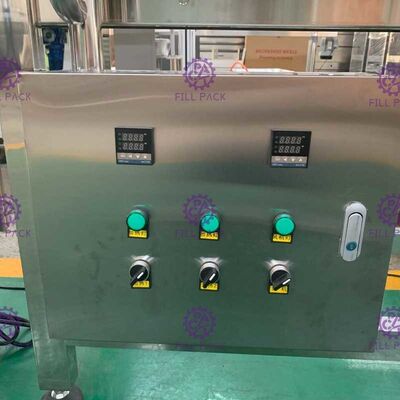 SUS304 車輪が付いている熱い詰物の収縮の袖の分類機械動産