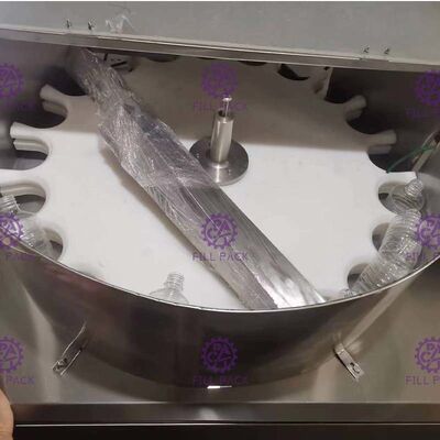 水満ちるシステムのための円形の版のタイプ小さいびんの分類機械