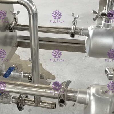 純粋な水 1 모노 블록 の液体の注入口装置に付きびん詰めにする充填機 3