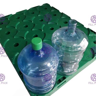 カスタマイズされる5ガロンの水差しのための5つの層の最下のリサイクルされたプラスチック パレットを着色しなさい