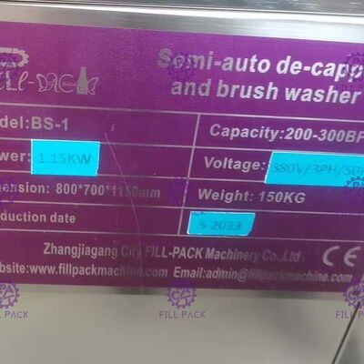 5ガロンの点検窓が付いている半自動Decapper水充填機