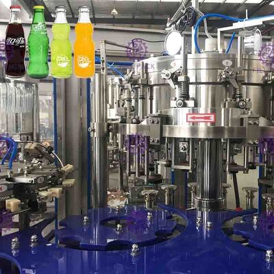 1つのガラス ビンの炭酸飲み物の充填機に付きMonoblock 3つ