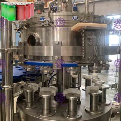 ペット/缶は飲み物の充填機、フル オートマチックの満ちるおおう機械を炭酸塩化しました