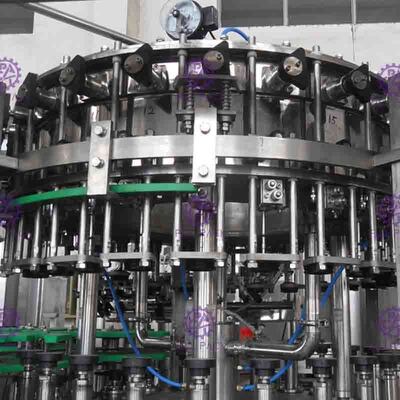 高速ビール充填機のガラス ビンの注入口装置、釣り合った圧力