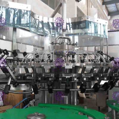 高速ビール充填機のガラス ビンの注入口装置、釣り合った圧力