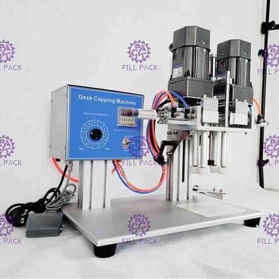 スプレーのプラスチックびんのための半自動デスクトップの空気ねじおおう機械