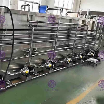 天然水のびんのパッキング機械3000 BPH 8温度帯