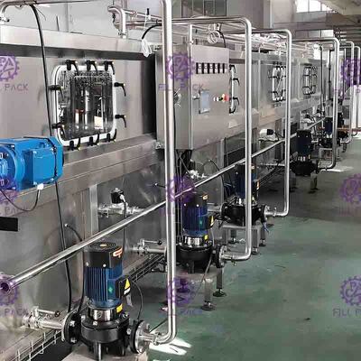 ガラスはジュースの冷却機械 36℃ -熱い充填機のための 85℃ --をびん詰めにしました