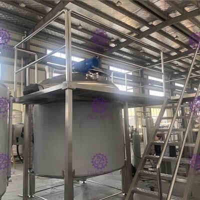 速度の調節可能なモーターを搭載する清涼飲料の加工ライン建物のための2000L単層タンク