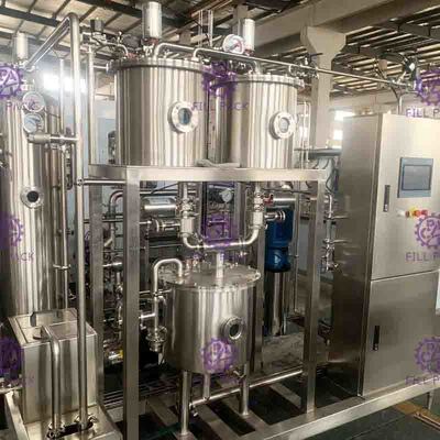 自動清涼飲料の加工ライン高い発電の炭酸水・の二酸化炭素のミキサー 6000L/H