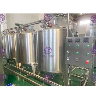 500L タンクが付いている CIP のクリーニング システム清涼飲料の加工ライン半自動車