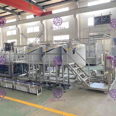 飲料の茶3000L/Hジュースの準備装置の植物システムは風味を付けられたLitchiを混ぜた