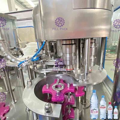 小規模のペット プラスチックびんのための自動飲む純粋な水充填機ライン植物