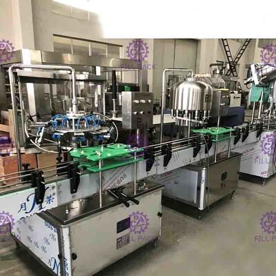 SUS304飲料水500ml Monoblock液体水充填機