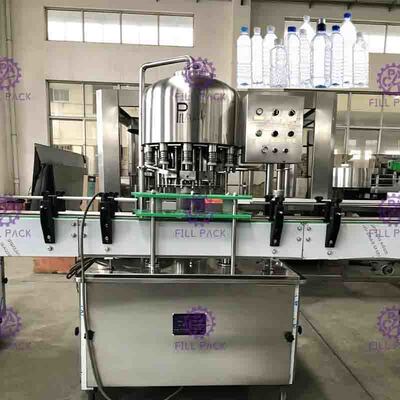 SUS304飲料水500ml Monoblock液体水充填機
