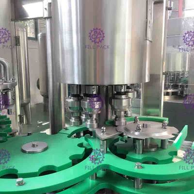 38mm のびんの首 24 温度調整のヘッド ジュースの充填機