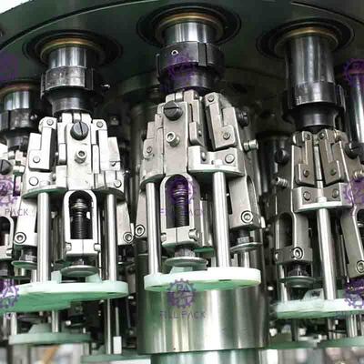 20000BPHアロエのパルプ ジュースの充填機のガラス ビンは1の飲み物の満ちる行を炭酸塩化した3
