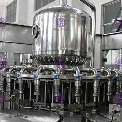 0.4Mpa 8000BPHの帽子を離れたねじれのガラス瓶のための熱い満ちるオレンジ ジュース機械