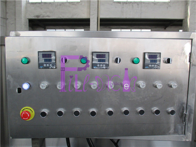 電気滅菌装置のびんのパッキング機械システム、工学プラスチック ベルトのリサイクル タンク システム