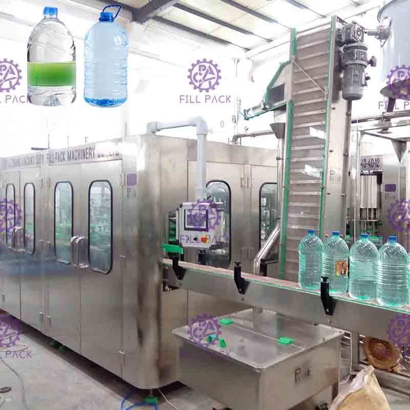 3L / 1つの作成装置/植物/機械/システム/ラインに付き5L/10L天然水のプラスチックびん2つ