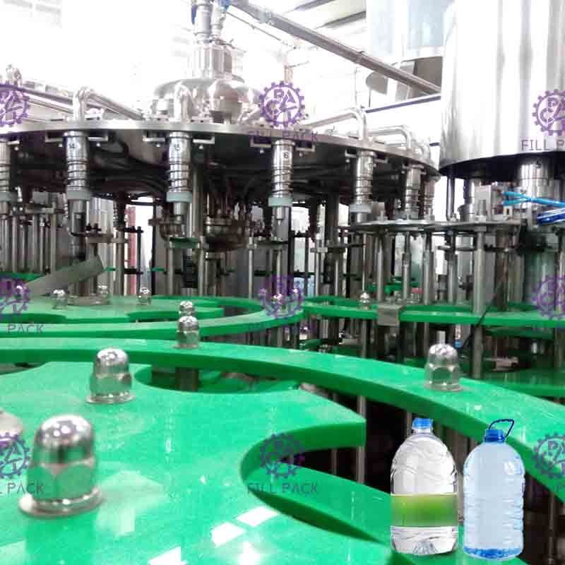 3L / 1つの洗濯機の注入口のふた締め機装置/植物/機械/システム/ラインに付き5L/10L天然水のプラスチックびん2つ