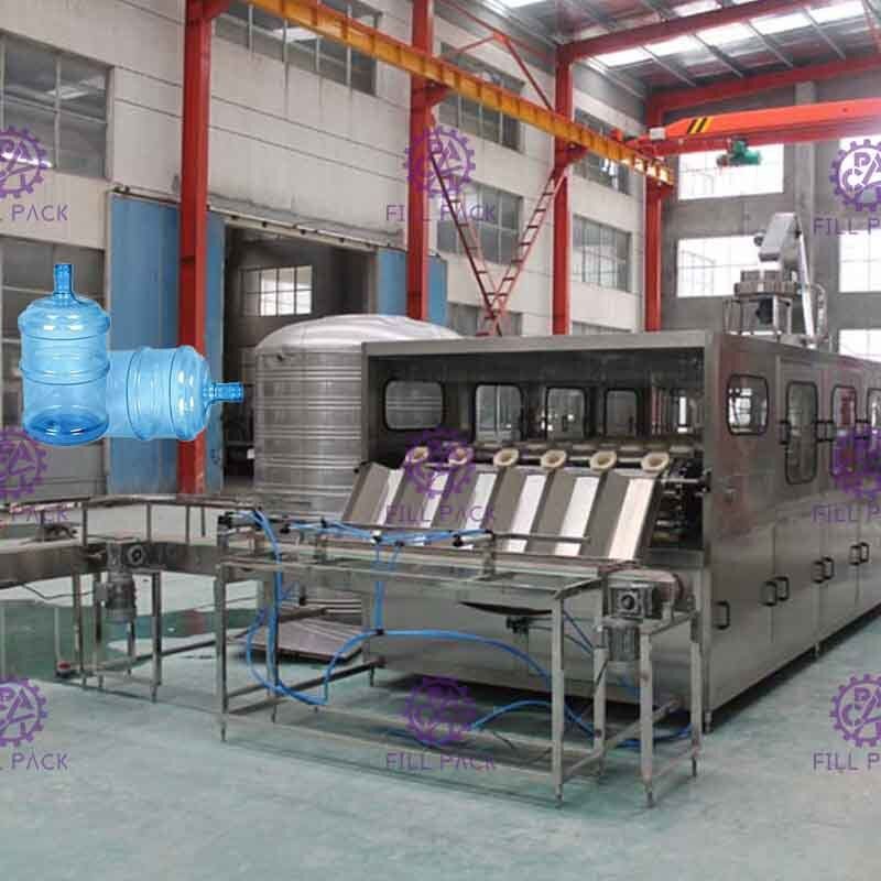 自動 900BPH Nanfang ポンプ 6 ライン・タイプが付いている 5 ガロン水充填機