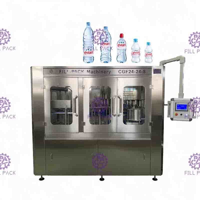自動飲料水びん詰めにする機械、高速充填機