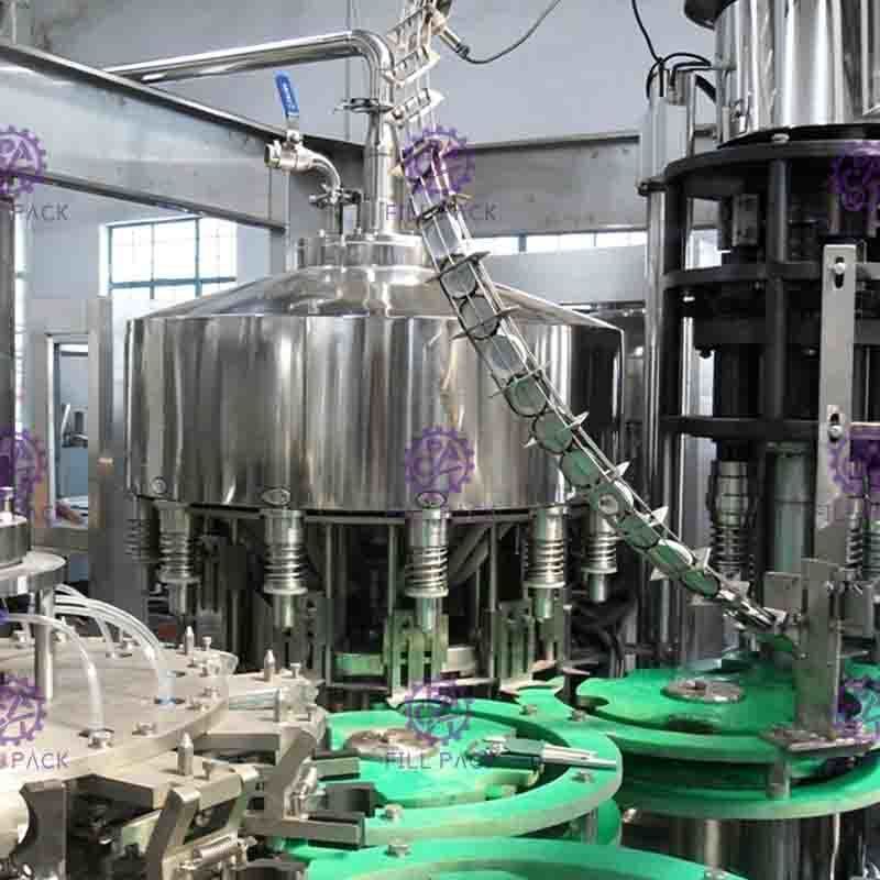 4.2Kw ガラス ビンのためのフル オートマチックの非ガス ジュースの飲み物の充填機